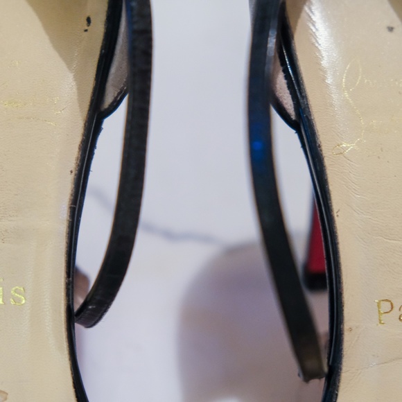 Christian Louboutin Black Leather Heels - Picture 4 of 9